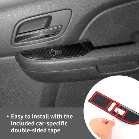 For 2010-2013 Chevy Suburban/Tahoe/Avalanche/GMC-YUKON/SIERRA Interior Car Window Lift Switch Panel Trim Cover