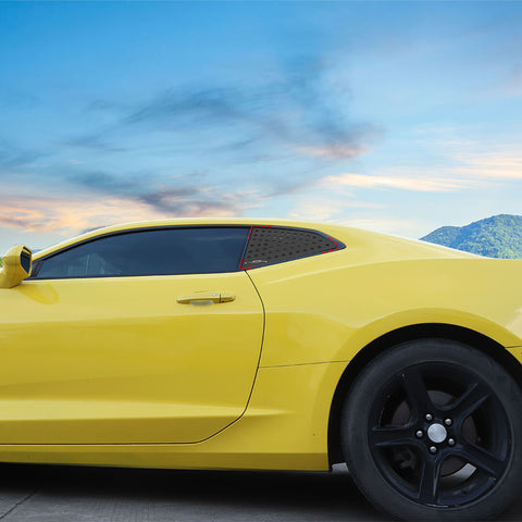 For 2016+ Chevy Camaro Rear Side Window Louver Trim Cover Bezel