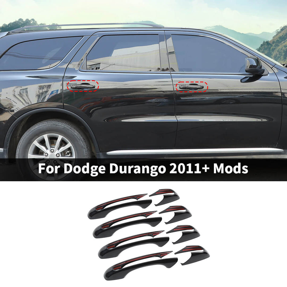 For 2011+ Dodge Durango/Chrysler 300C Exterior Door Handle Side Shell Trim Cover (4 pcs)