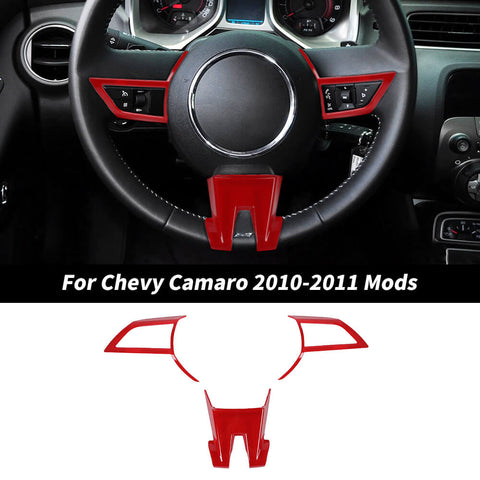 For 2010-2011 Chevy Camaro Center Console Steering Wheel Cover Trim Decor