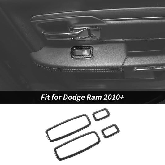 For 2011+ Dodge Charger/Durango/2010+ Ram Window Switch Button Cover Trim Decor Frame