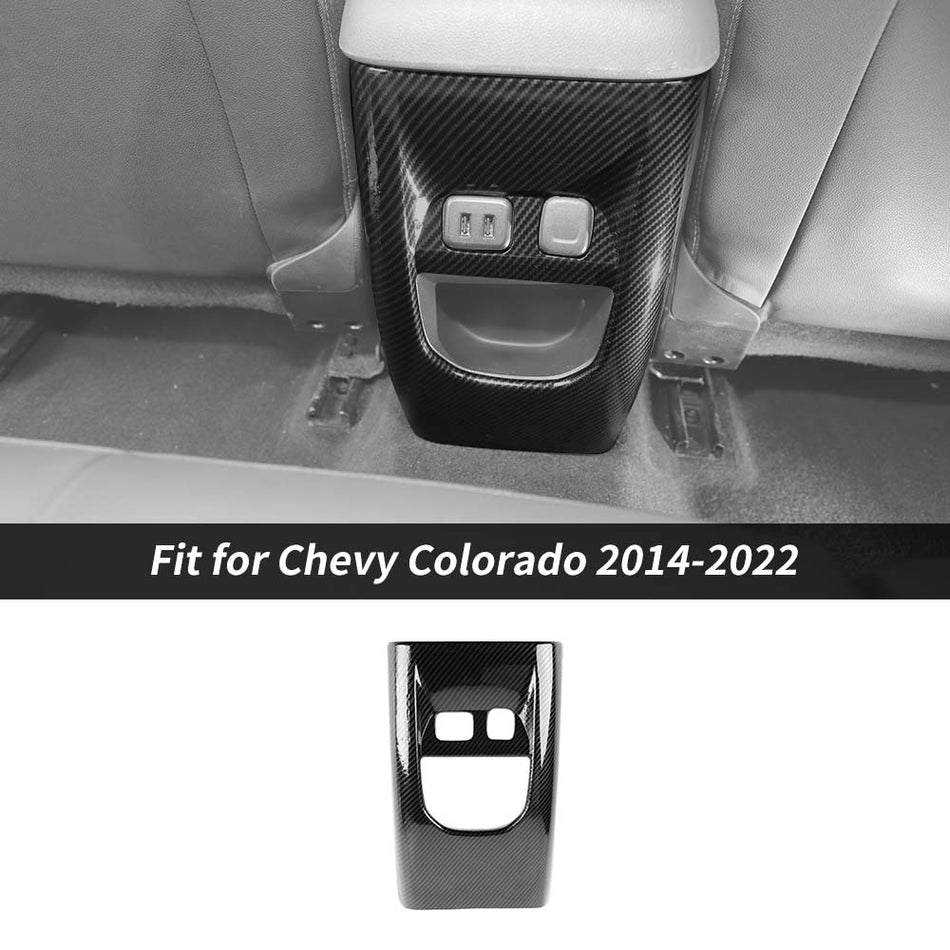 For 2014-2022 Chevy Colorado Rear Cigarette Lighter USB Panel Cover Trim