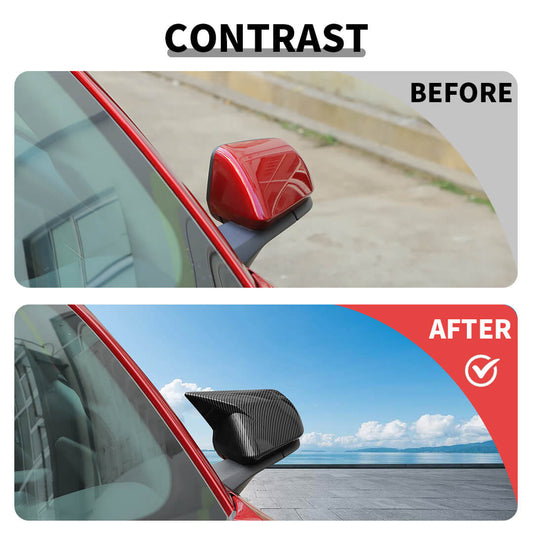 For 2015+ Ford Mustang Rearview Mirror Cover Mirrors Cap Trim Signal Light (2 pcs)