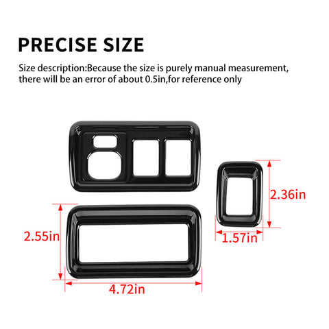 For 2010-2023 Toyota 4runner Rear View Mirror Button Adjustment Decoration Cover Trim Bezel