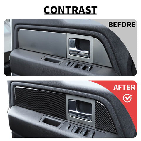 For 2009-2014 Ford F150 Raptor Interior Side Door Cover Stickers Trim