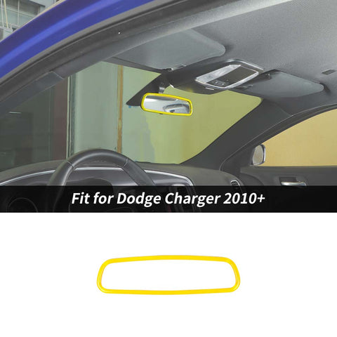 Interior Rearview Mirror Frame Trim Cover Bezels For Dodge Charger 2010+ Accessories | CheroCar