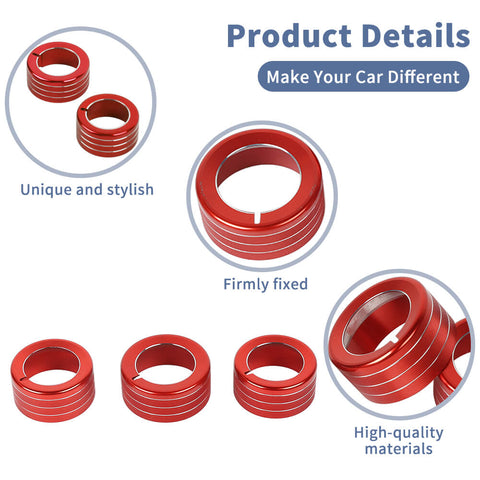 For 2010-2023 Toyota 4Runner Air Conditioner Switch Knob Ring Cover