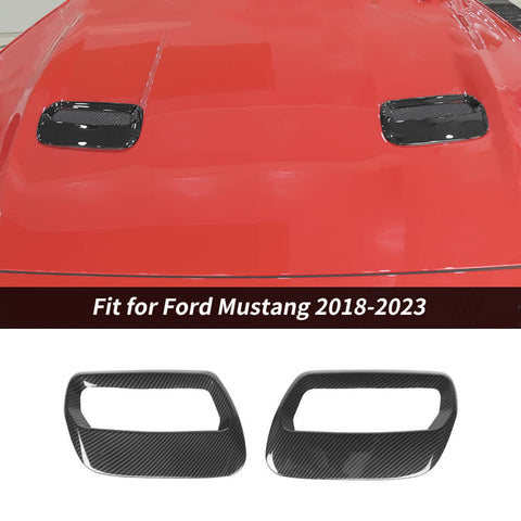 For 2018-2023 Ford Mustang Front Hood Air Vent Molding Cover Trim