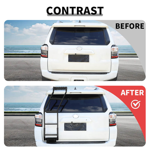 For 2010-2023 4Runner Rear Door Roof Ladder Tailgate Hatch Ladder Accessories