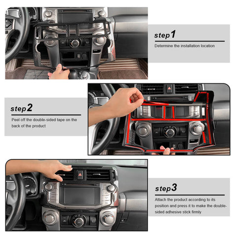 For 2010-2019 Toyota 4Runner 28 x Interior Dash Panel Decoration Cover Trims Kit