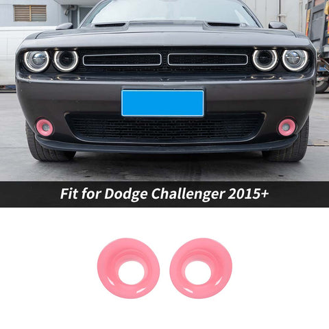 For 2015+ Dodge Challenger Front Fog Light Covers Lamp Trim