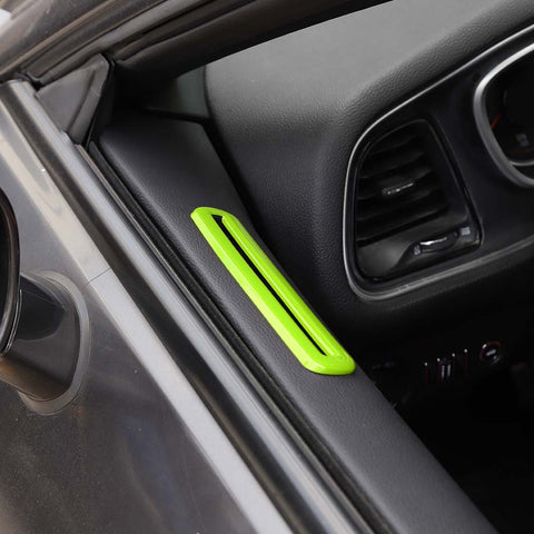 19 x Car Interior Decoration Trim Cover Kits For Dodge Challenger 2015+ Green Accessories | CheroCar