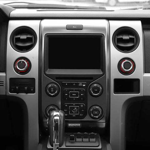 For 2013-2014 Ford F150 Raptor 14 x Steering Wheel / Window Control Panel / Center Console Knob Trim Kit
