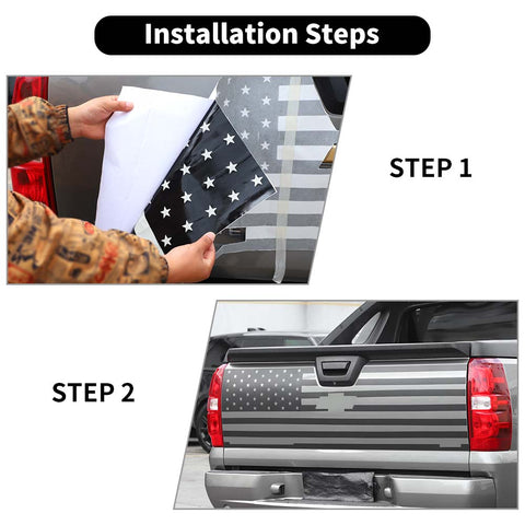 US Flag Car Rear Tailgate Sticker Decal Cover For Chevy Avalanche 2007-2013 Accessories | CheroCar