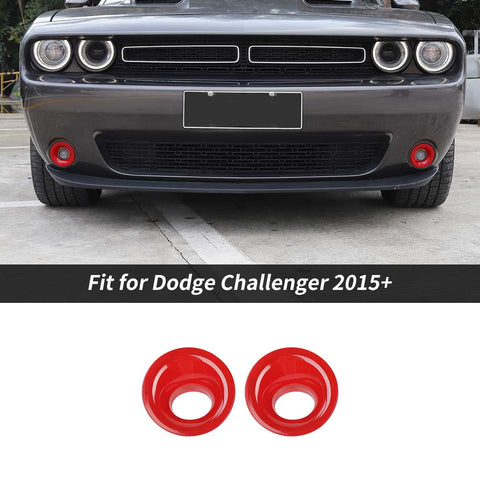 For 2015+ Dodge Challenger Front Fog Light Covers Lamp Trim