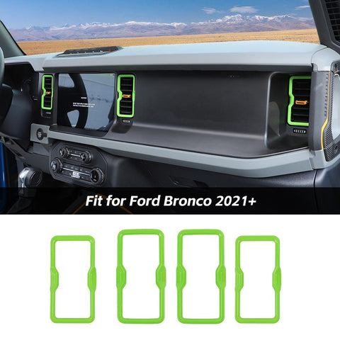 Air Conditioner Vent Outlet Decor Frame Trim Covers For Ford Bronco 2021+ Accessories | CheroCar