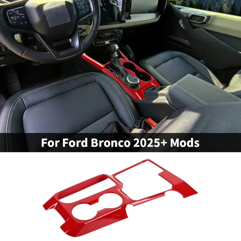 For 2025+ Ford Bronco Interior Gear Shift Panel Cover Trim