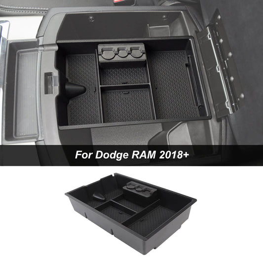 Center Console Organizer Box Armrest Storage Tray For Dodge RAM 1500 2018+ Accessories | CheroCar