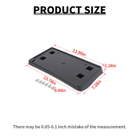 For 2014-2020 Dodge Durango Front License Plate Bracket Panel Bezel