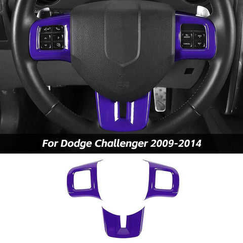 Steering Wheel Decor Cover Trim For Dodge Challenger & Charger & Durango & Dart 2009-2014 & Journey 2013+｜CheroCar