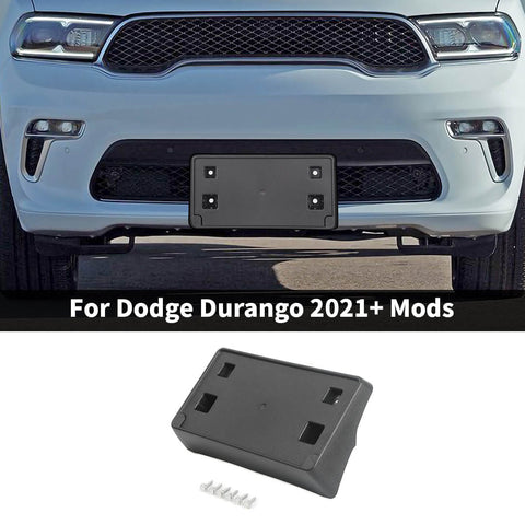 For 2021+ Dodge Durango Front License Plate Bracket Panel Bezel