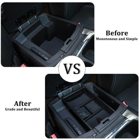 Center Console Organizer Box Armrest Storage Tray For Dodge RAM 1500 2018+ Accessories | CheroCar