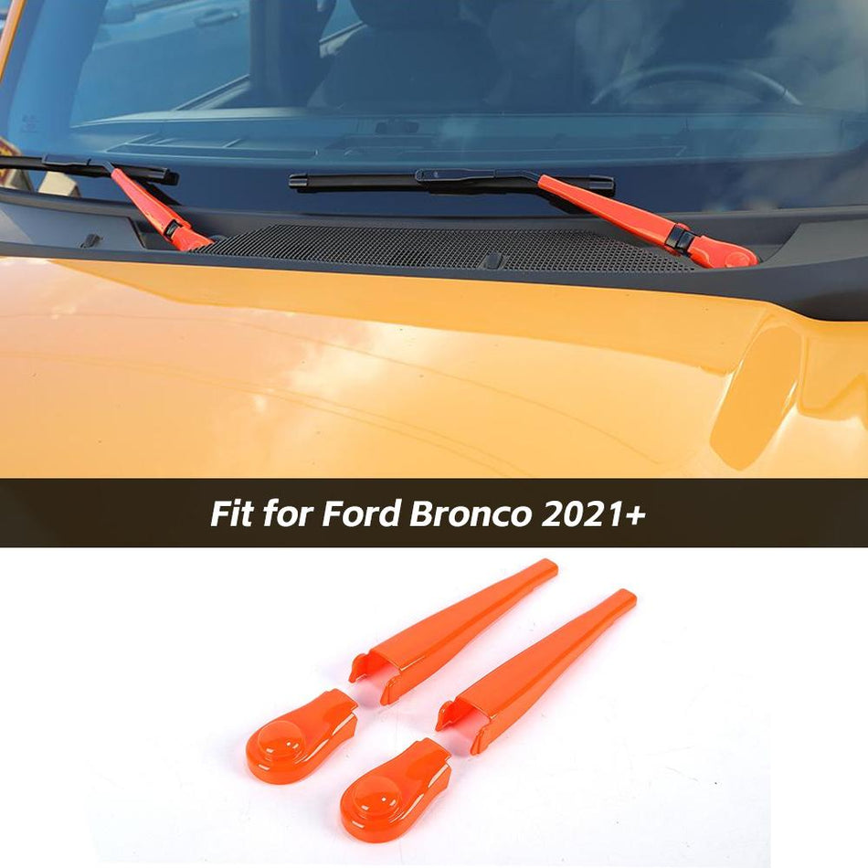 For 2021+ Ford Bronco Front Windshield Rain Wiper Blade Cover Trim