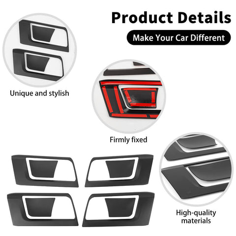 For 2010-2023 Toyota 4Runner Inner Door Handle Bowl Cover Trim Decor