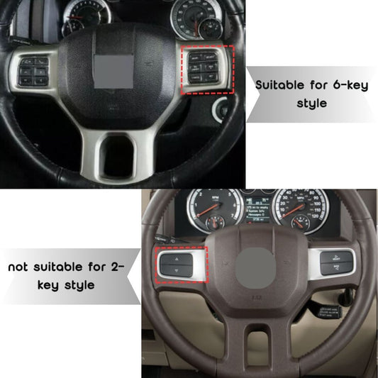 For 2010-2017 Dodge Ram Steering Wheel Panel Trim Cover Decor