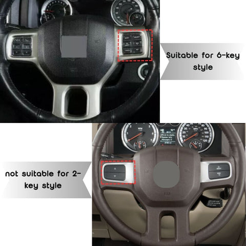 For 2010-2017 Dodge Ram Steering Wheel Panel Trim Cover Decor