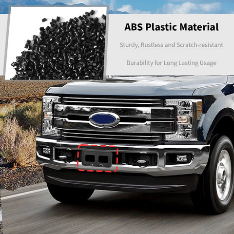 For 2011-2016 Ford F250/F350/F450/F550 Front Bumper License Plate Frame Bracket