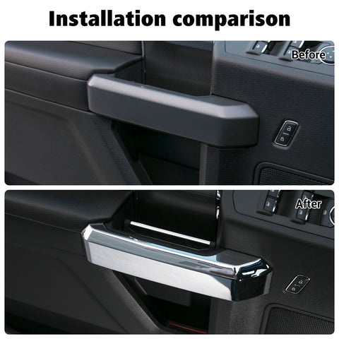 Inner Door Grab Handle Decor Trim Cover For Ford F150 2015-2020｜CheroCar