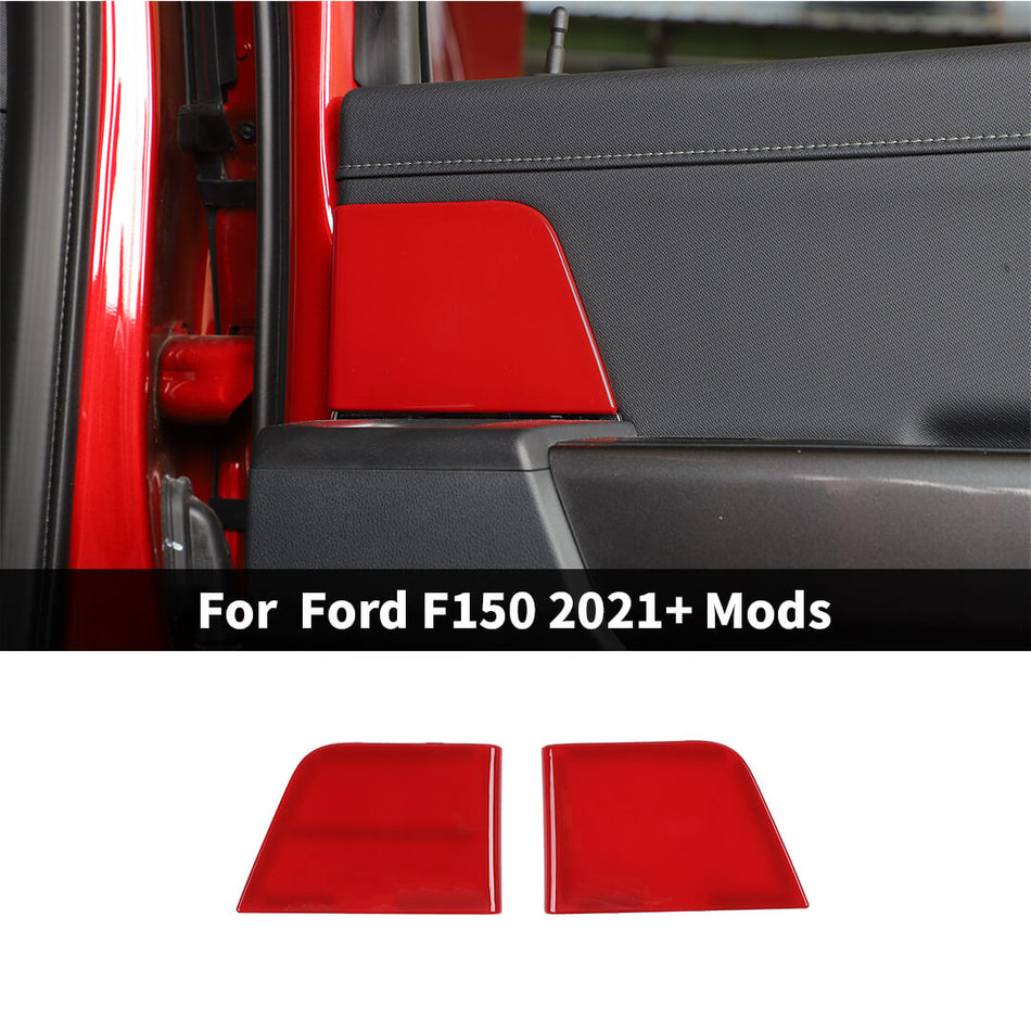 For 2021+ Ford F150 Interior Rear Door Handles Panel Trim Cover (2 pcs)