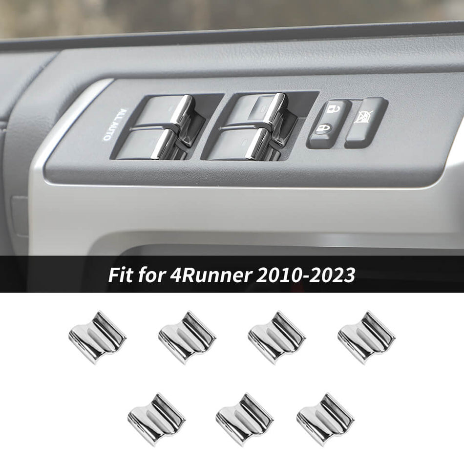For 2010-2023 Toyota 4Runner 7 x Interior Window Switch Button Cover Trim