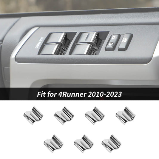 For 2010-2023 Toyota 4Runner 7 x Interior Window Switch Button Cover Trim Kits
