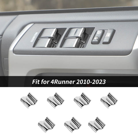 For 2010-2023 Toyota 4Runner 7 x Interior Window Switch Button Cover Trim Kits