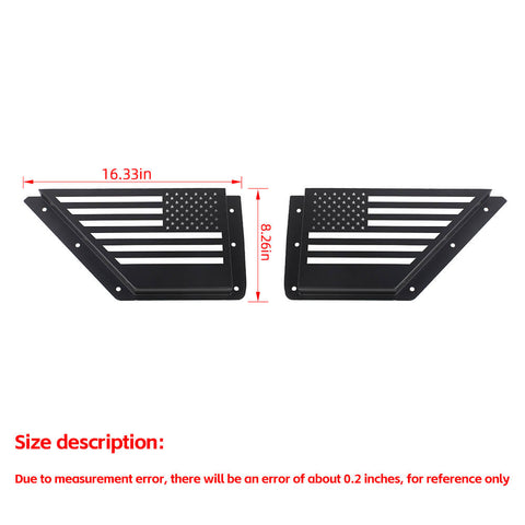 Front & Rear Side Door Panel Net Pocket Storage Box Organizer Holder For Ford Bronco 2021+ US Flag Accessories | CheroCar