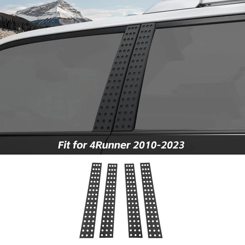 For 2010-2023 Toyota 4Runner Center B Pillar Window Protector Decor Cover Sticker Trim