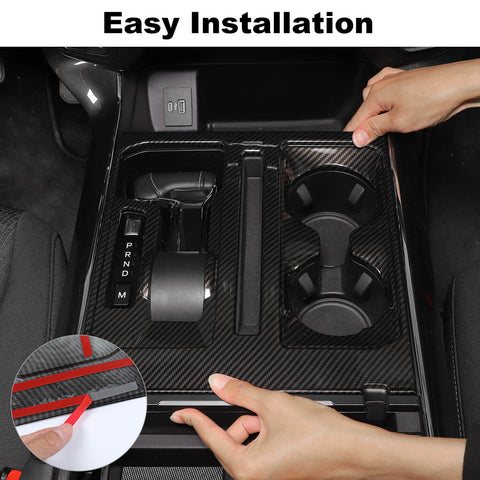 Central Control Gear Shift Cup Holder Panel Trim for Ford F150 2021+ Accessories｜CheroCar