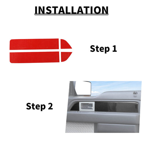 For 2009-2014 Ford F150 Raptor Interior Side Door Cover Stickers Trim