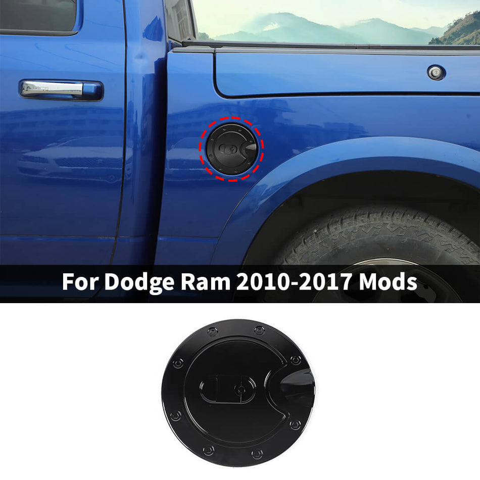 For 2010-2017 Dodge Ram Door Fuel Tank Cover Gas Filler Cap Trim
