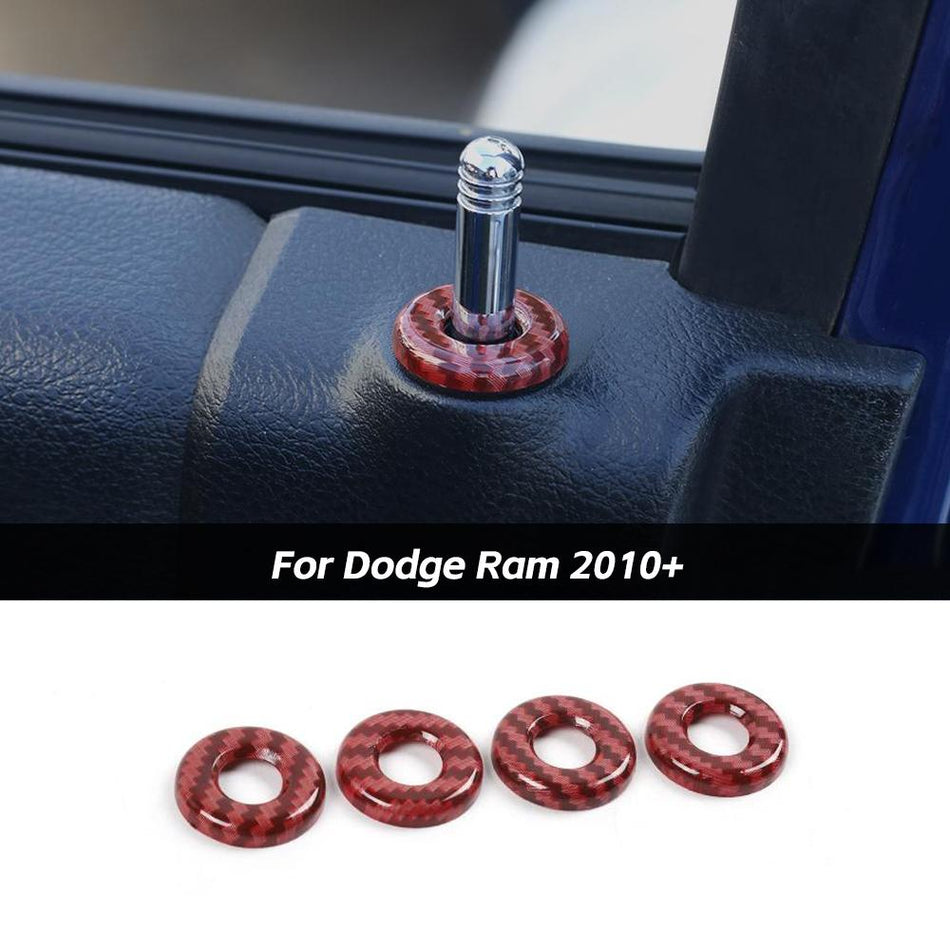 For 2010+ Dodge Ram Door Lift Bolt Lock Pin Trim Ring