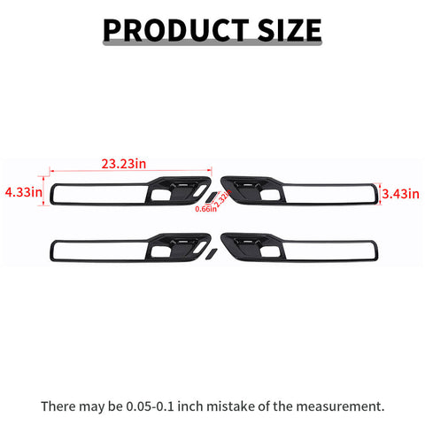 For 2018+ Dodge RAM Inner Door Handle Bowl Panel Frame Cover Trim