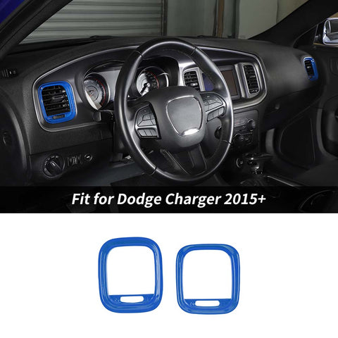 Dashboard Side AC Air Vent Outlet Decor Trim Cover For Dodge Charger 2015+ Accessories | CheroCar