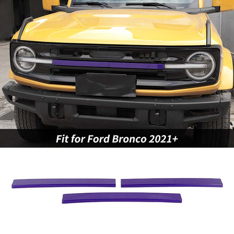 For 2021+ Ford Bronco Exterior Grille Insert Cover Trim Strips