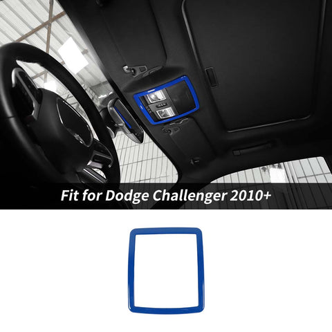 Front Reading Light Lamp Cover Trim Frame For Dodge Challenger 2010+ Accessories | CheroCar