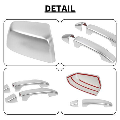 For 2014-2022 Chevy Colorado/GMC Canyon 10 x Rearview Side Mirror Door Handle Cover Trim