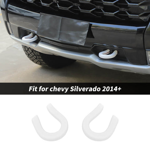 For 2014+ Chevy Silverado/GMC SIERRA Front Trailer Bumper Track Tow Hook Protector Cover