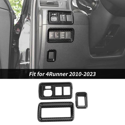 For 2010-2023 Toyota 4runner Rear View Mirror Button Adjustment Decoration Cover Trim Bezel