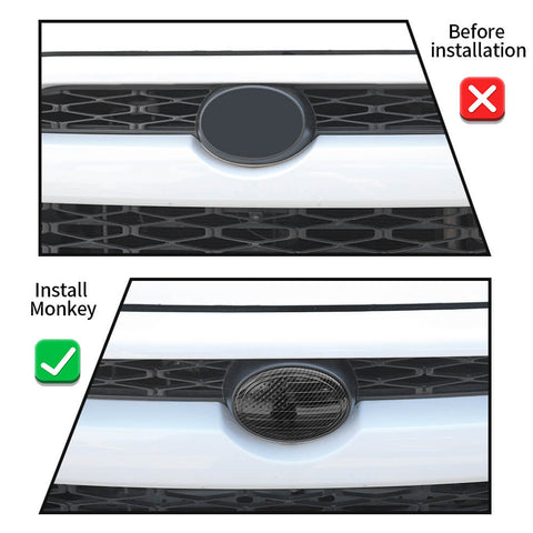 For 2010+ Toyota 4Runner Front Grille Logo Decor Frame Cover Trim
